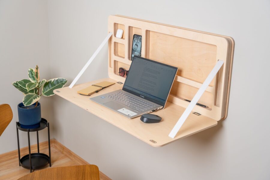 Bureau mural pliable